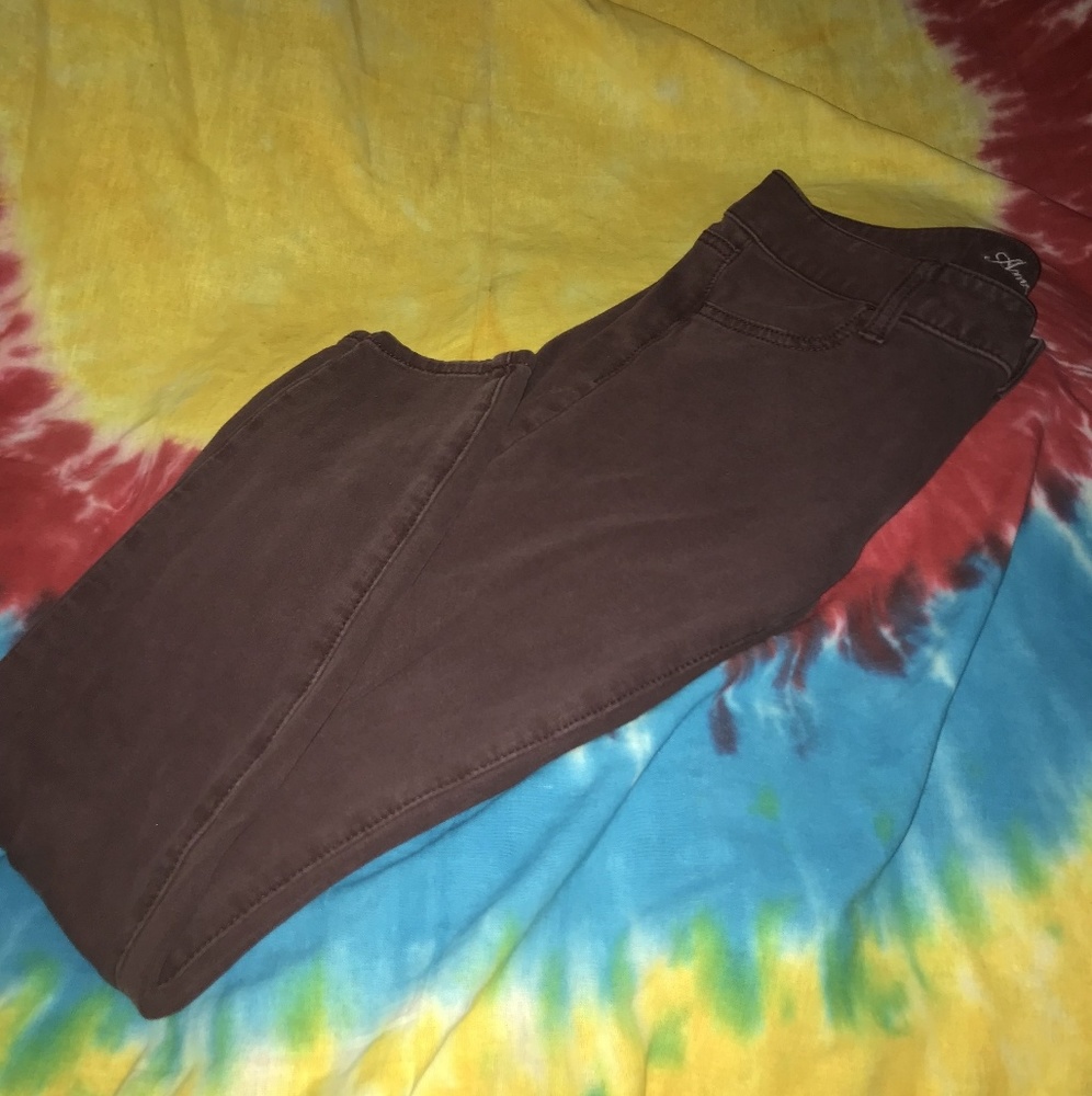 Burgundy Jeans